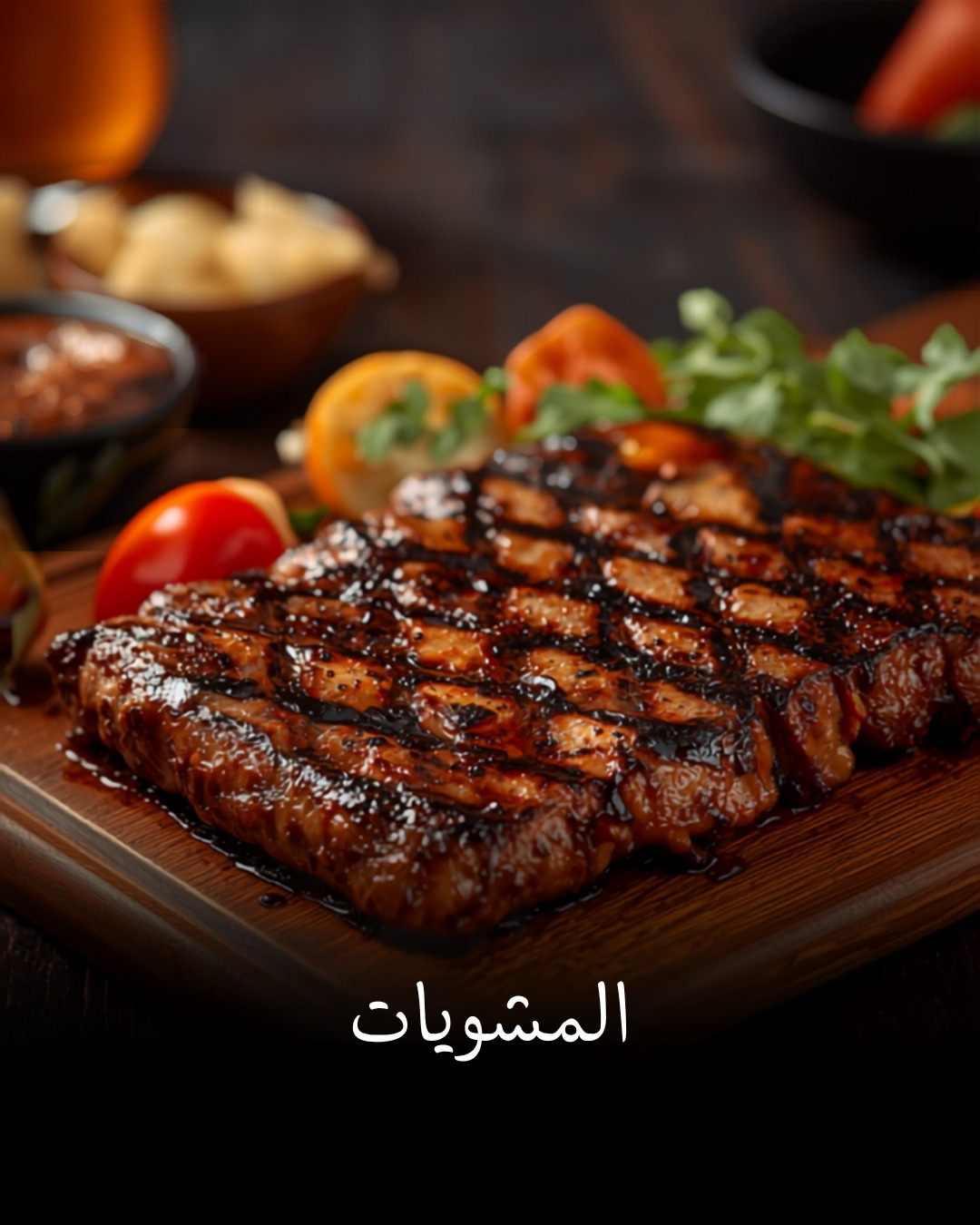 نصف فروج مشوي بالعظم
