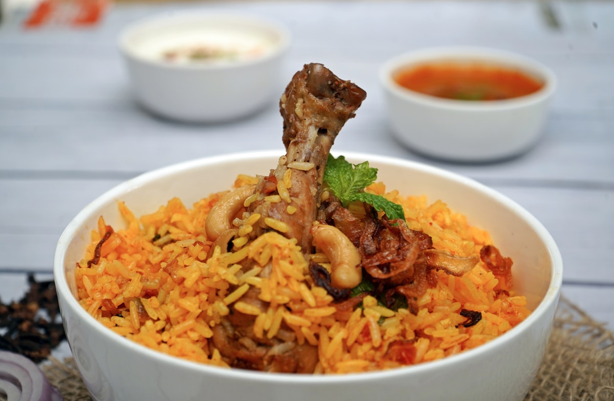 دجاج دوم برياني