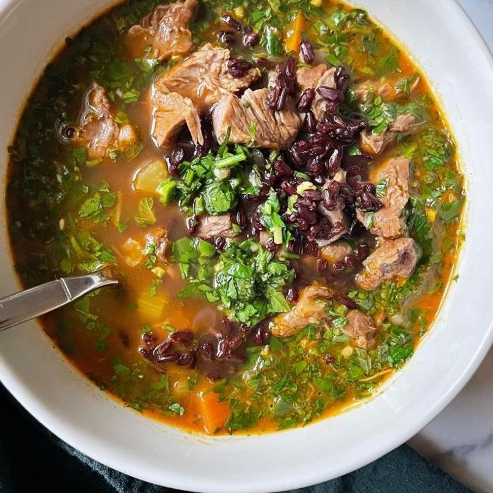 معرق مع الأرز (نص كيلو)