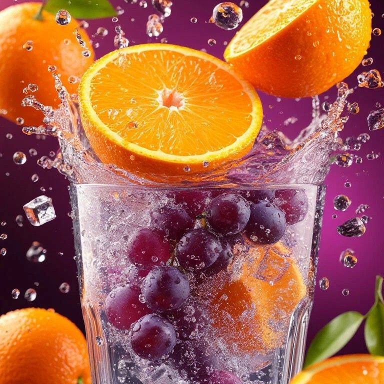 عنب أسود برتقال