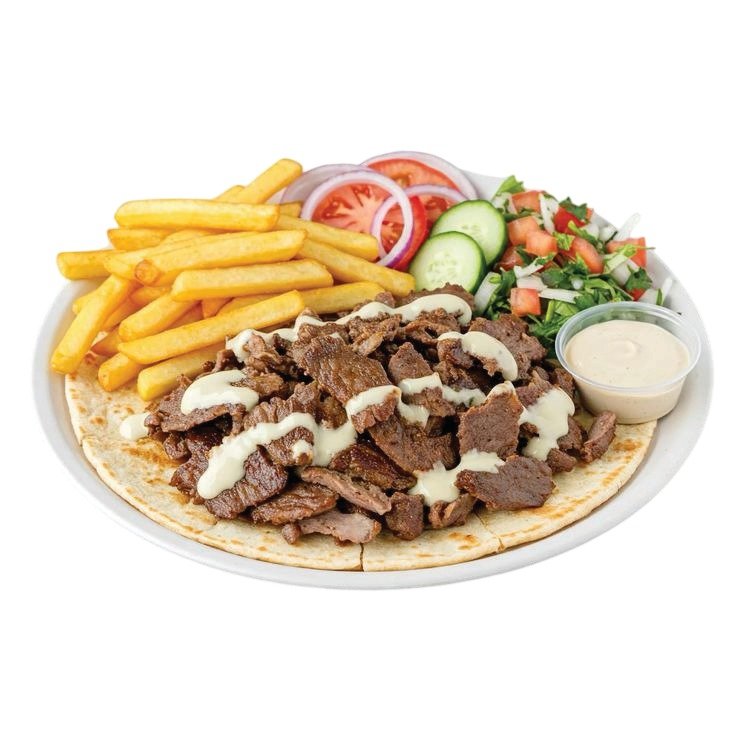 صحن شاورما عربي صغير