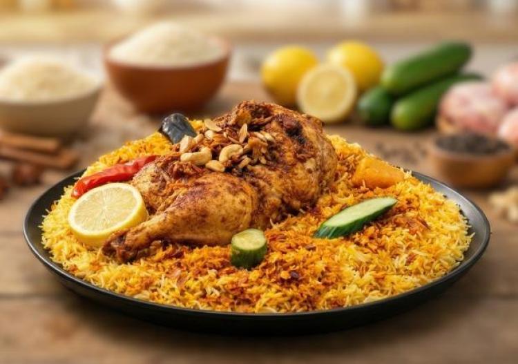 نصف دجاجة فرن
